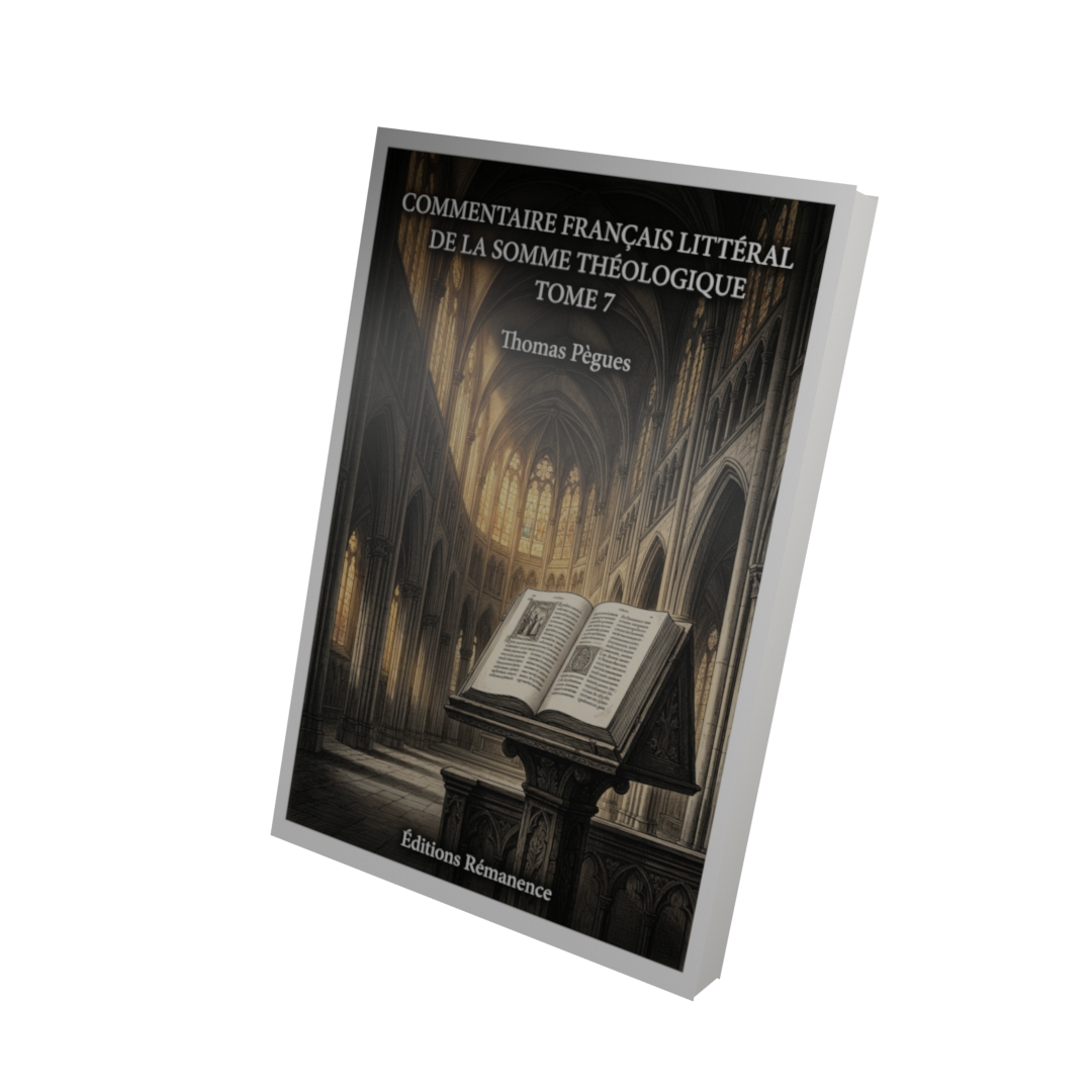 Commentaire français littéral de la Somme théologique Tome 7 - Thomas Pègues (Vue 3D)