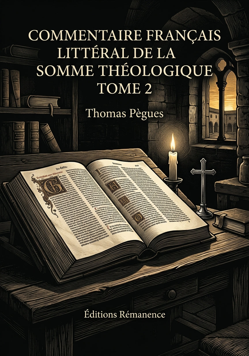 Commentaire français littéral de la Somme théologique Tome 2 - Thomas Pègues (Couverture)