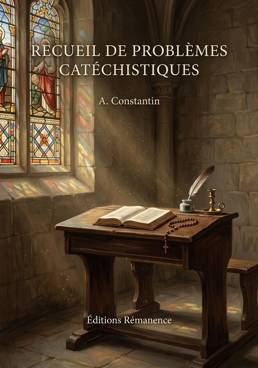 Recueil de problèmes catéchistiques - A. Constantin (Couverture)