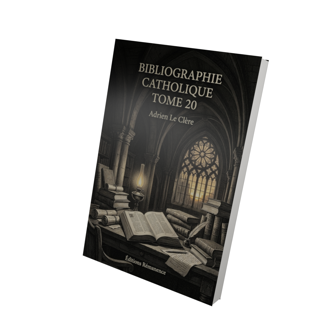 Bibliographie catholique Tome 20 - Adrien Le Clère (Vue 3D)