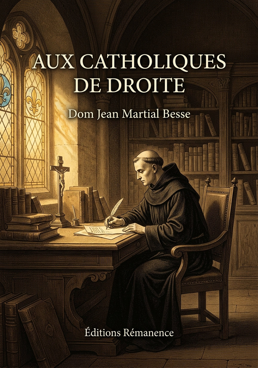 Aux catholiques de droite - Dom Jean Martial Besse (Couverture)