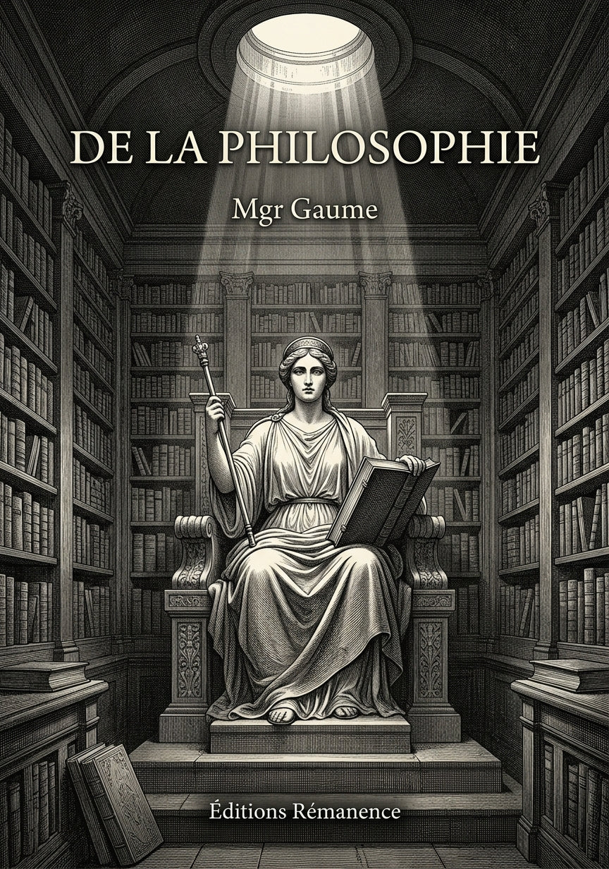 De la philosophie - Mgr Gaume (Couverture)