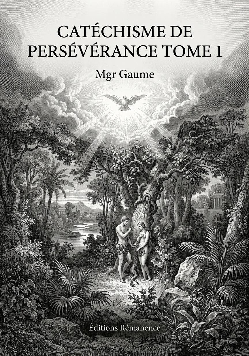 Catéchisme de persévérance Tome 1 - Mgr Gaume (Couverture)