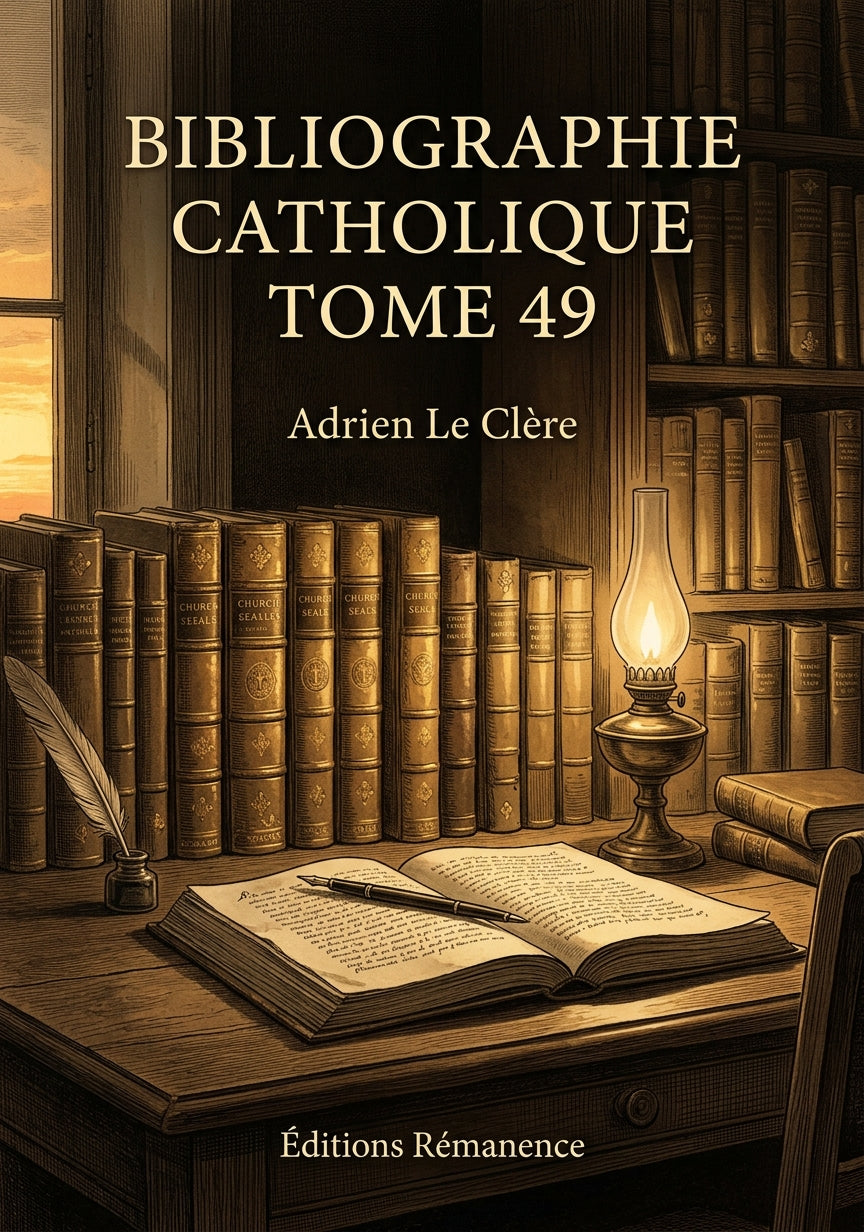 Bibliographie catholique Tome 49 - Adrien Le Clère (Couverture)
