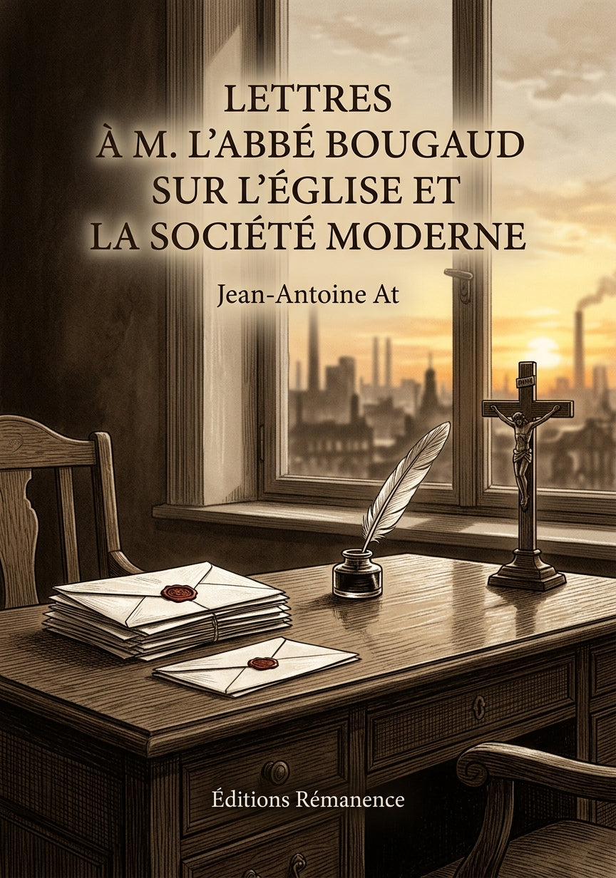 Lettres à M. l'abbé Bougaud sur l'Église et la société moderne - Jean-Antoine At (Couverture)
