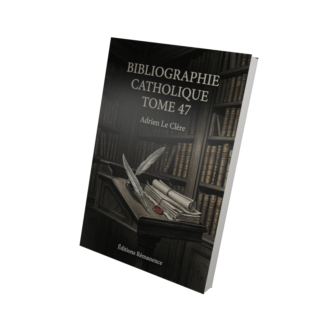 Bibliographie catholique Tome 47 - Adrien Le Clère (Vue 3D)