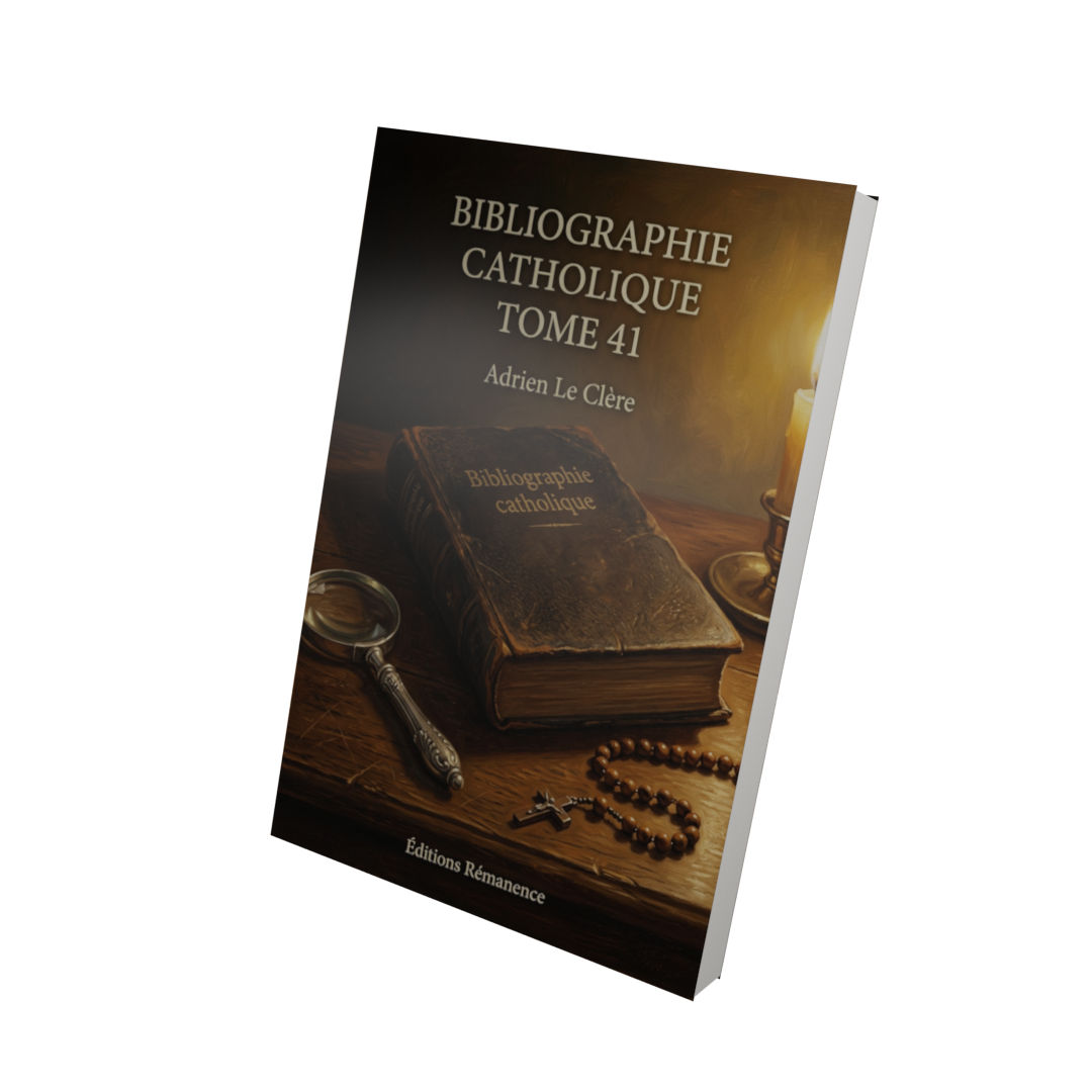 Bibliographie catholique Tome 41 - Adrien Le Clère (Vue 3D)