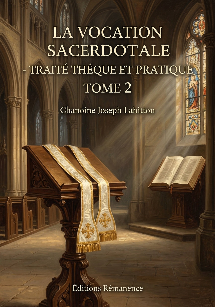 La vocation sacerdotale - Traité théorique et pratique Tome 2 - Chanoine Joseph Lahitton (Couverture)