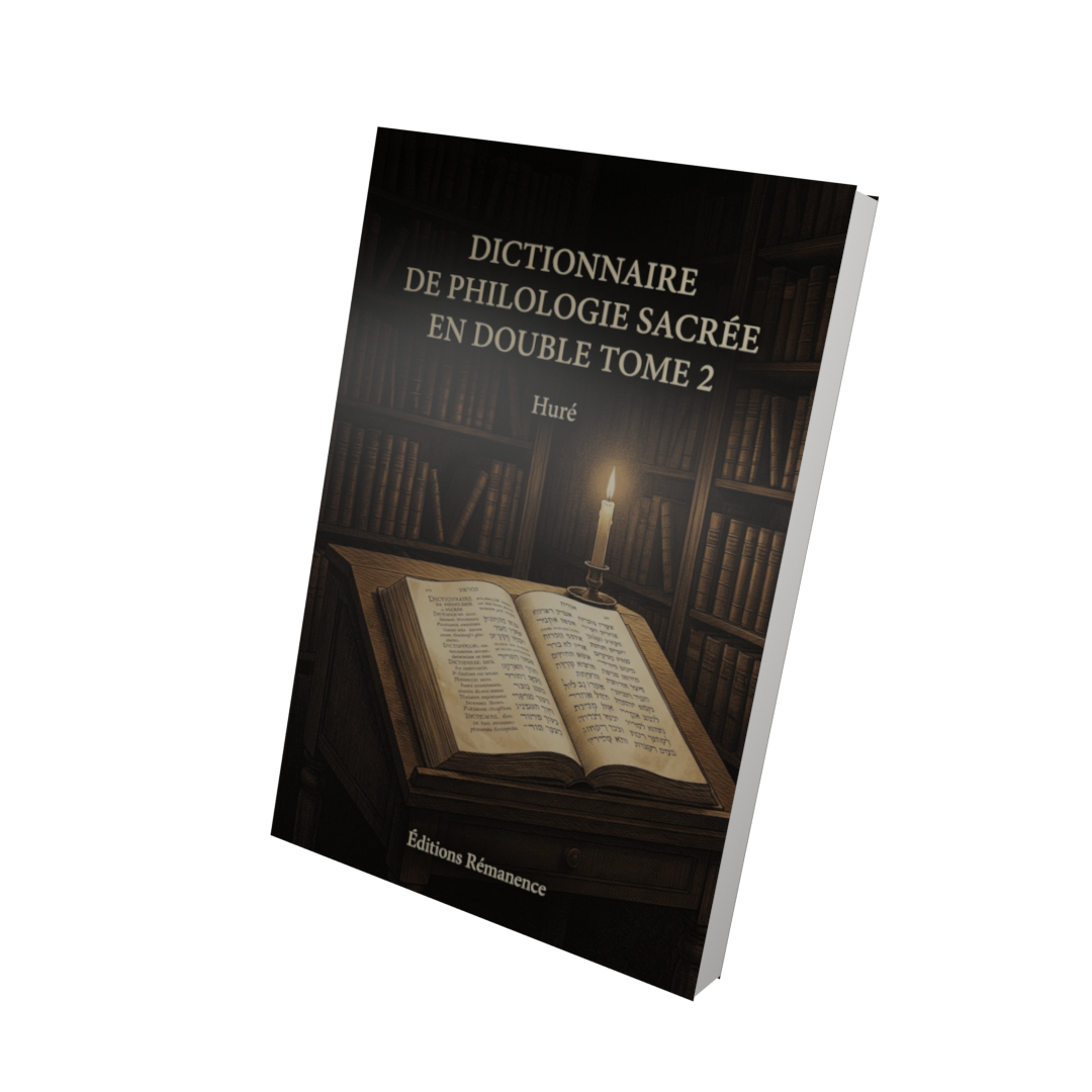 Dictionnaire de philologie sacrée en double Tome 2 - Huré (Vue 3D)