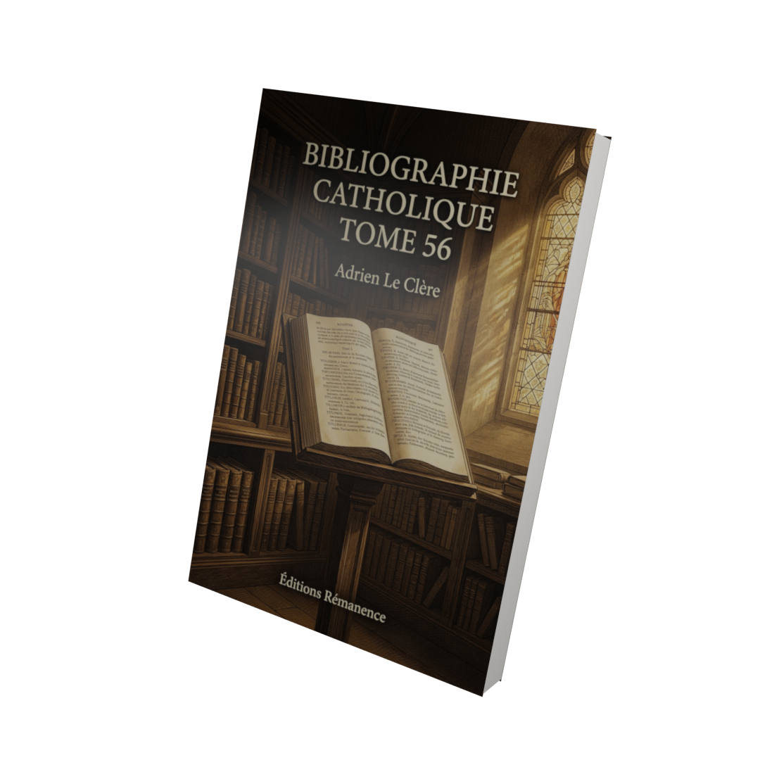 Bibliographie catholique Tome 56 - Adrien Le Clère (Vue 3D)
