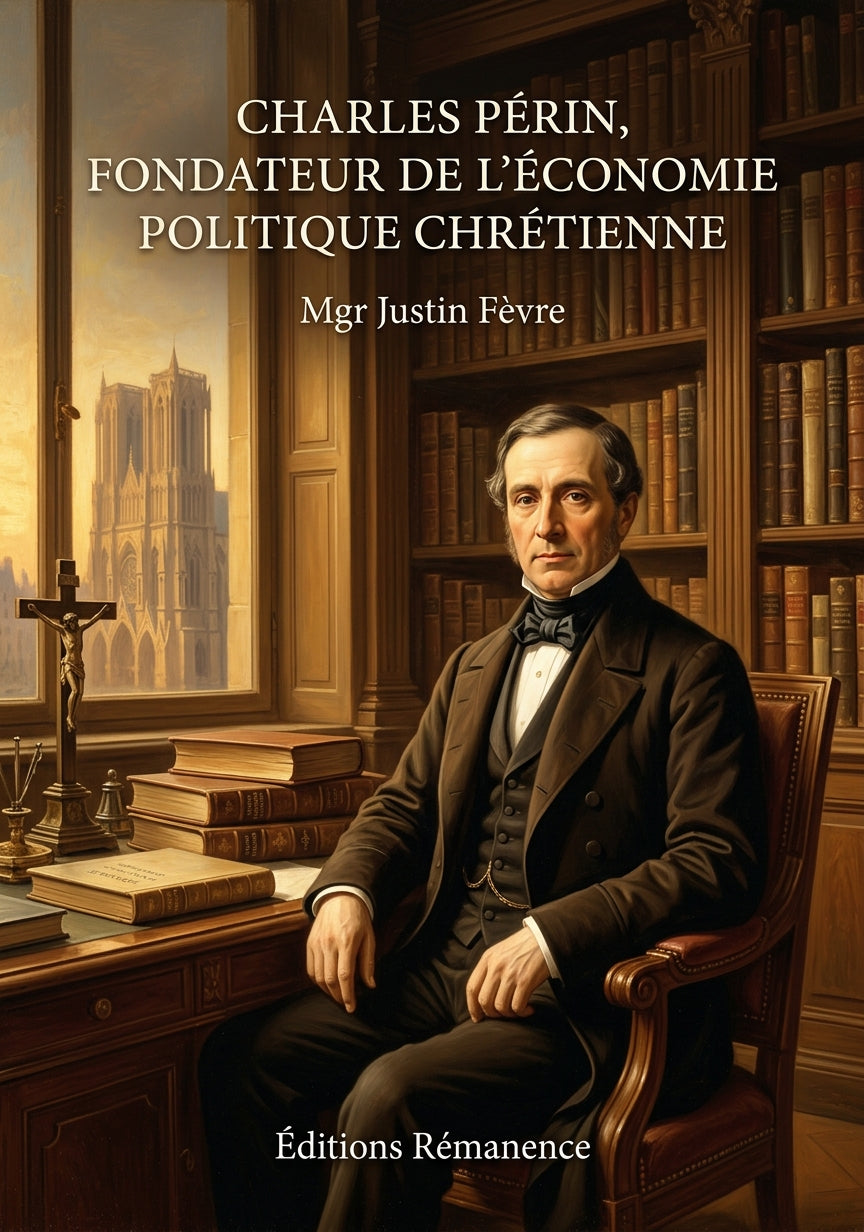 Charles Périn, fondateur de l'économie politique chrétienne - Mgr Justin Fèvre (Couverture)
