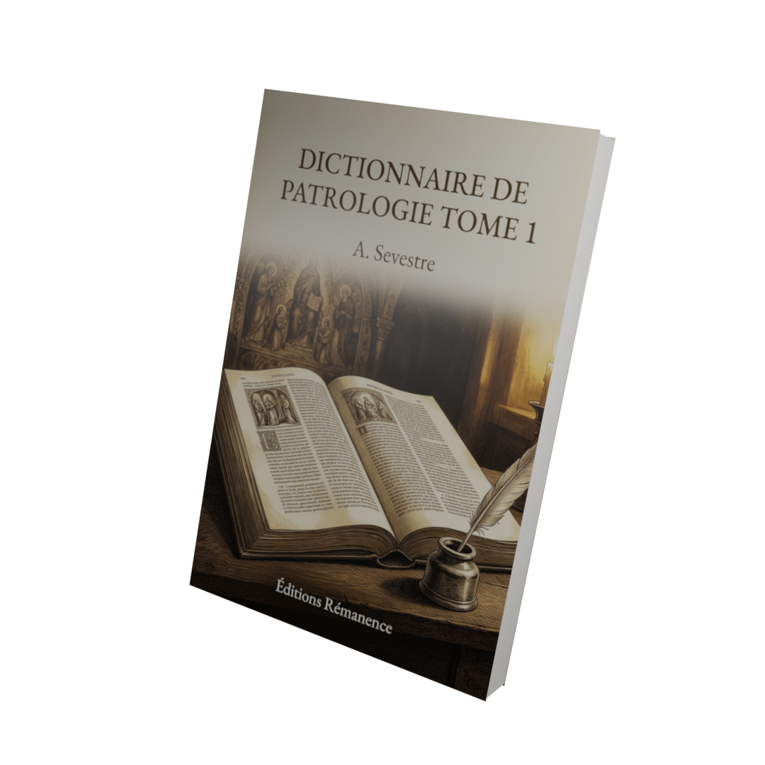 Dictionnaire de patrologie Tome 1 - A. Sevestre (Vue 3D)