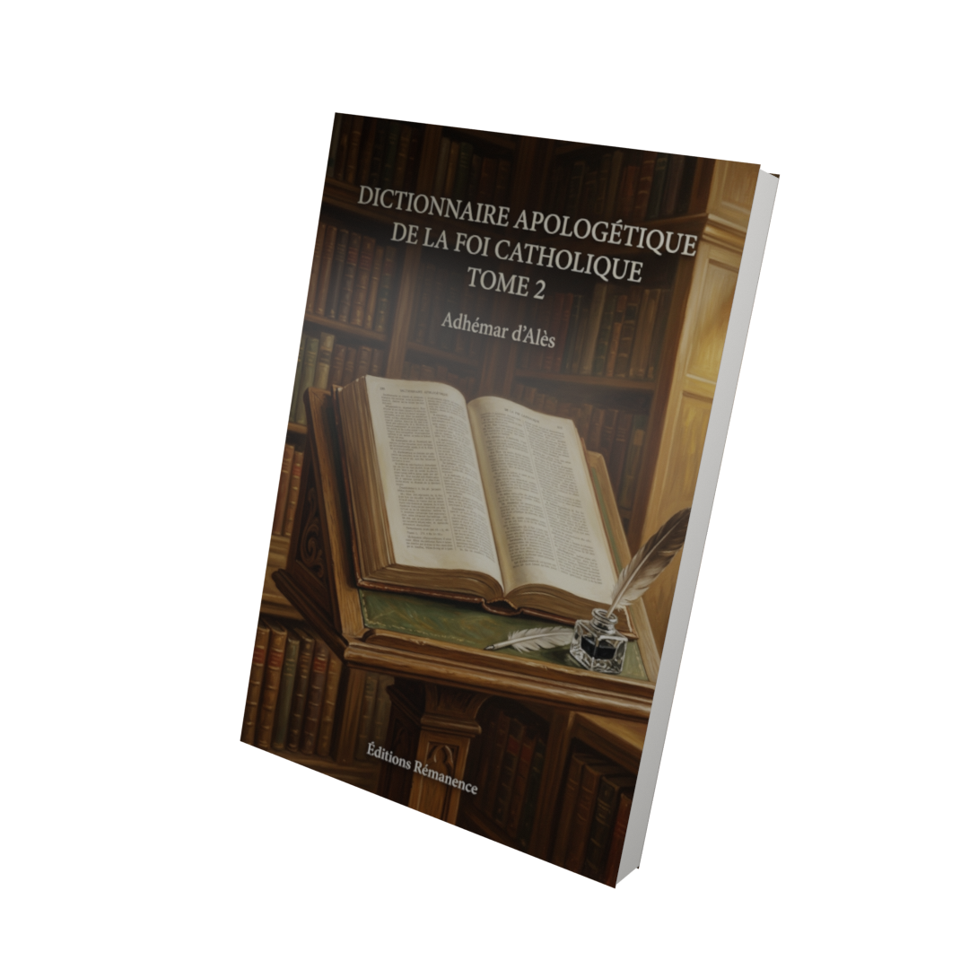Dictionnaire apologétique de la foi catholique Tome 2 - Adhémar d'Alès (Vue 3D)