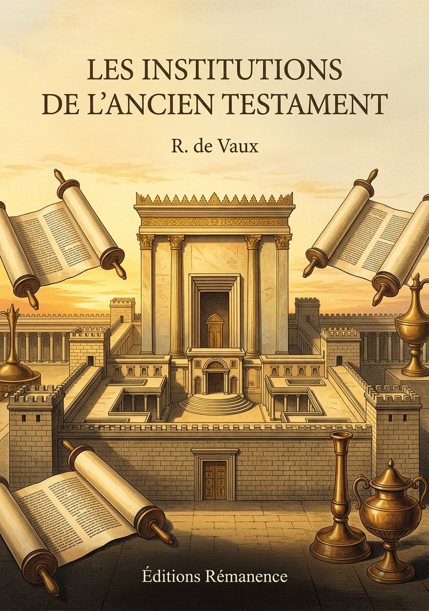 Les institutions de l'Ancien Testament - R. de Vaux (Couverture)