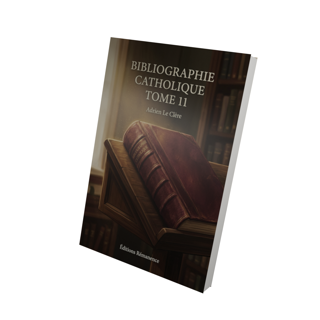 Bibliographie catholique Tome 11 - Adrien Le Clère (Vue 3D)