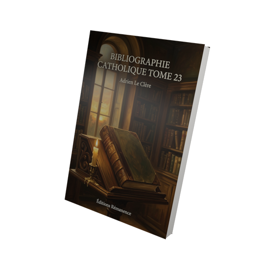 Bibliographie catholique Tome 23 - Adrien Le Clère (Vue 3D)