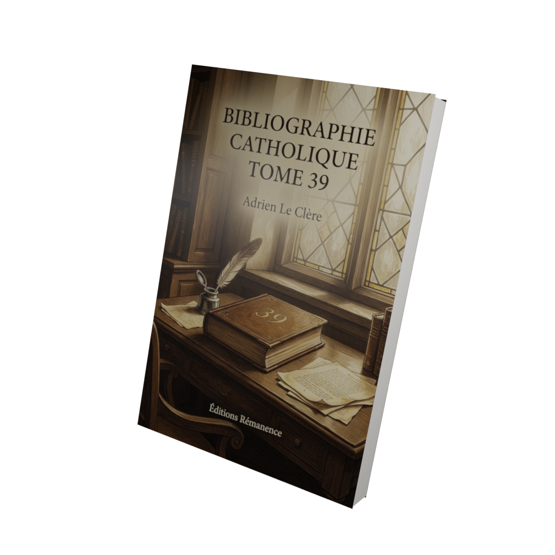 Bibliographie catholique Tome 39 - Adrien Le Clère (Vue 3D)