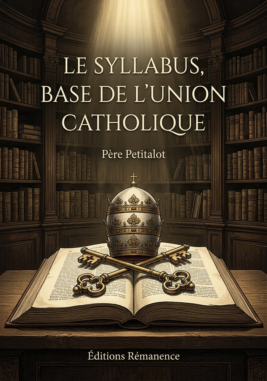 Le syllabus, base de l'Union catholique - Père Petitalot (Couverture)