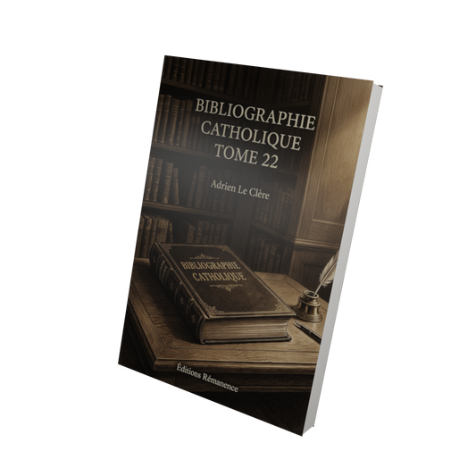 Bibliographie catholique Tome 22 - Adrien Le Clère (Vue 3D)