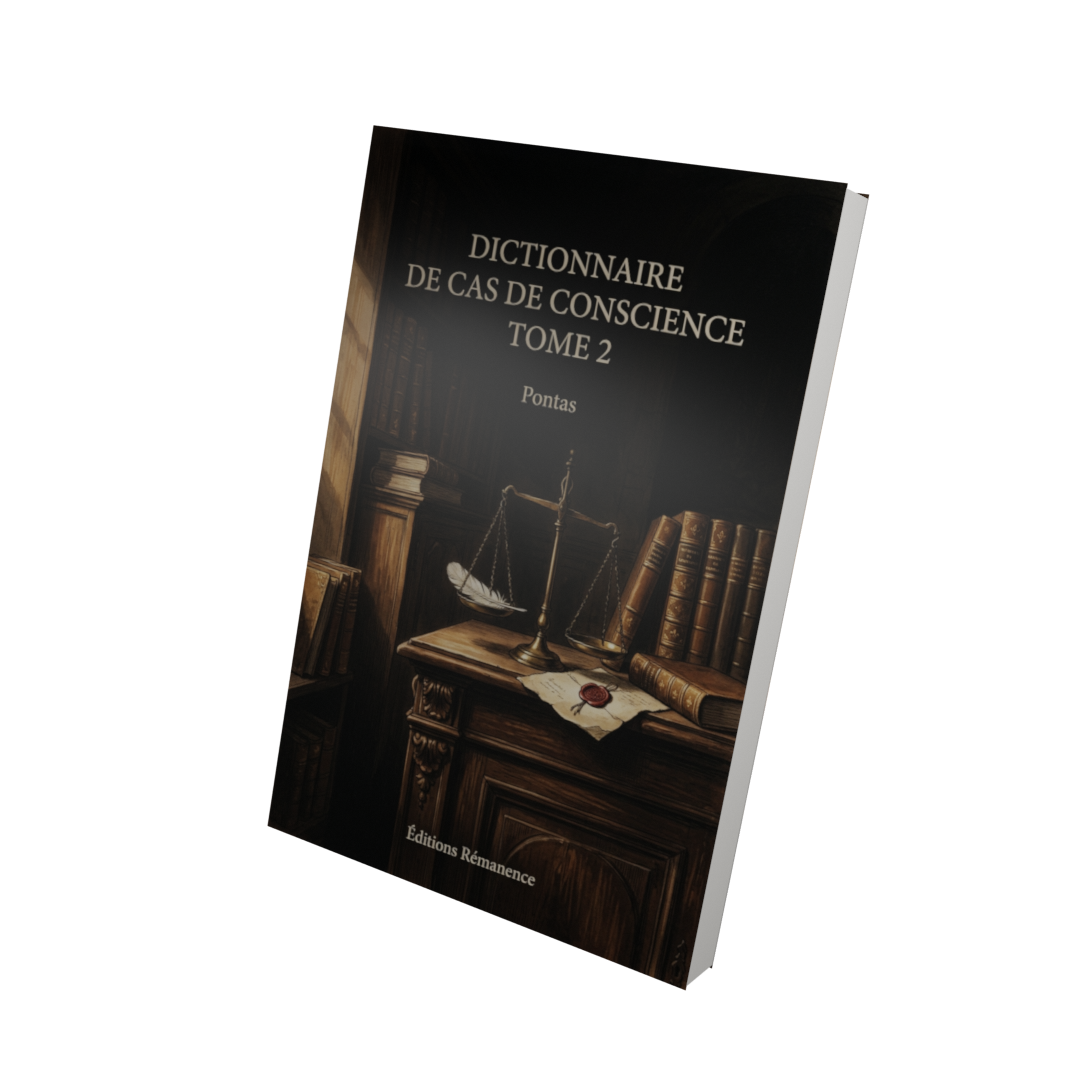 Dictionnaire de cas de conscience Tome 2 - Pontas (Vue 3D)