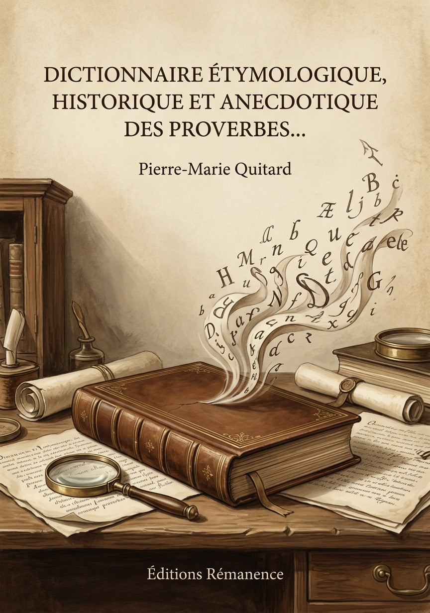 Dictionnaire étymologique, historique et anecdotique des proverbes… - Pierre-Marie Quitard (Couverture)
