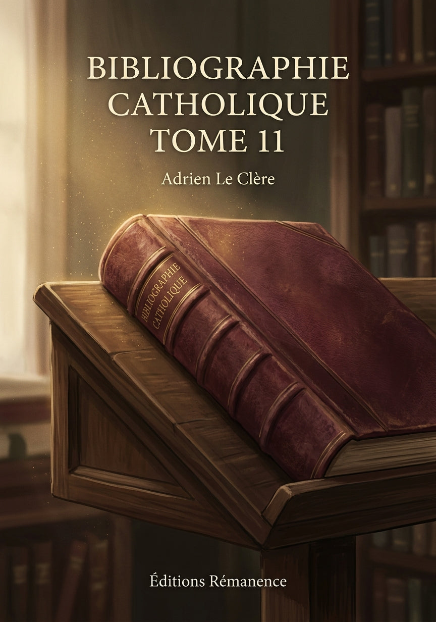 Bibliographie catholique Tome 11 - Adrien Le Clère (Couverture)
