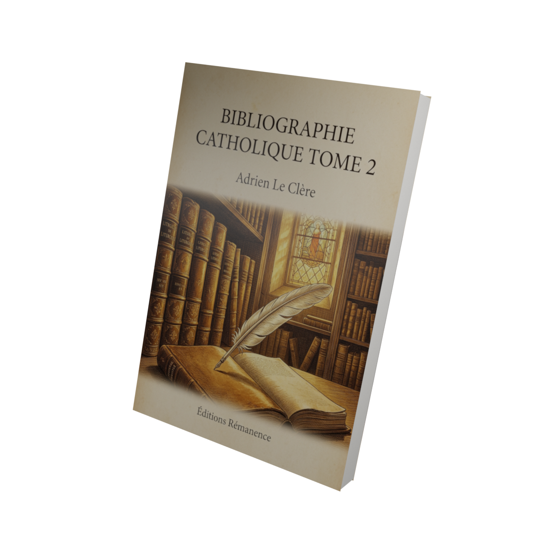Bibliographie catholique Tome 2 - Adrien Le Clère (Vue 3D)