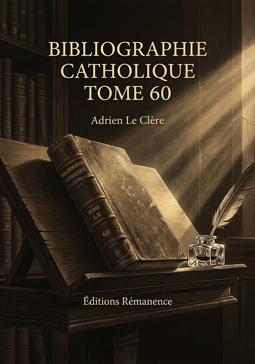 Bibliographie catholique Tome 60 - Adrien Le Clère (Couverture)