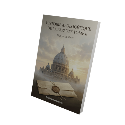 Histoire apologétique de la papauté Tome 6 - Mgr Justin Fèvre (Vue 3D)