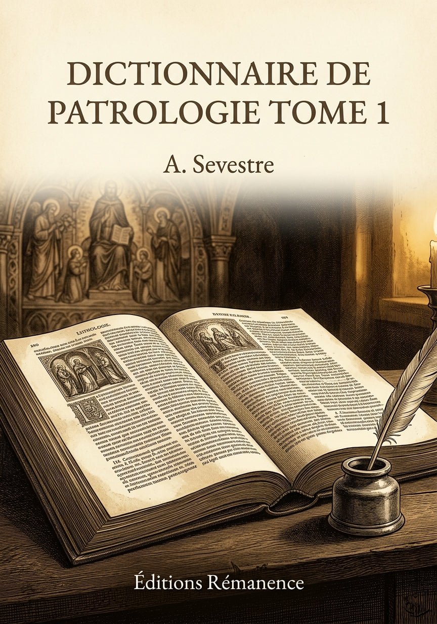 Dictionnaire de patrologie Tome 1 - A. Sevestre (Couverture)