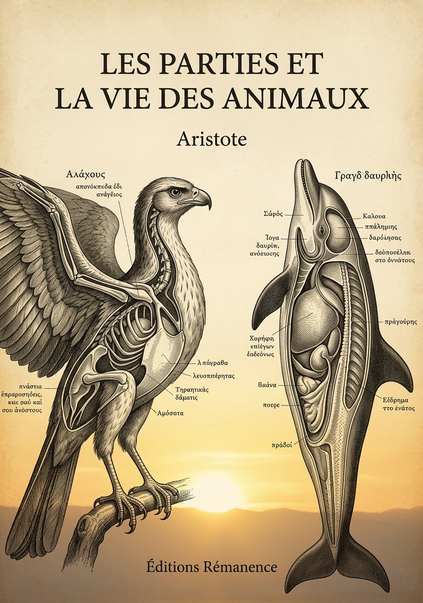Les parties et la vie des animaux - Aristote (Couverture)