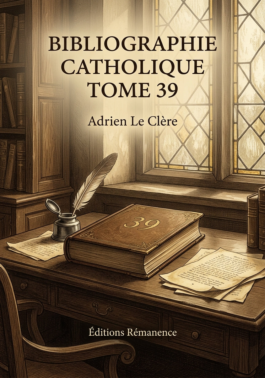 Bibliographie catholique Tome 39 - Adrien Le Clère (Couverture)
