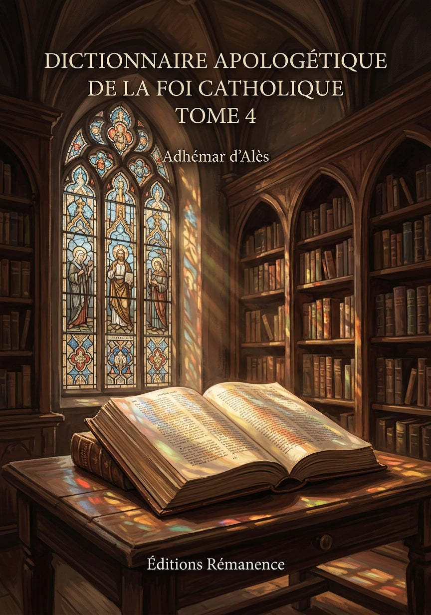 Dictionnaire apologétique de la foi catholique Tome 4 - Adhémar d'Alès (Couverture)