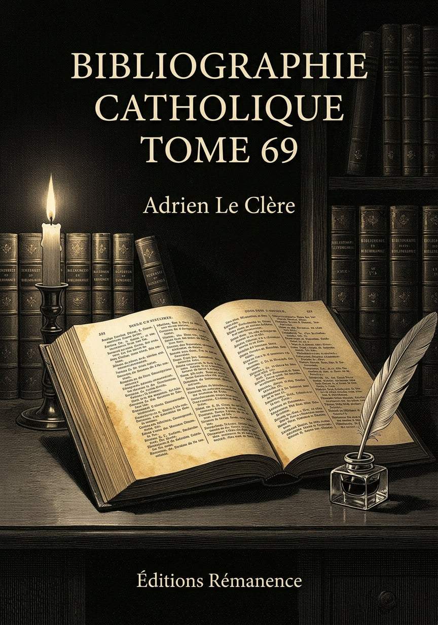 Bibliographie catholique Tome 69 - Adrien Le Clère (Couverture)
