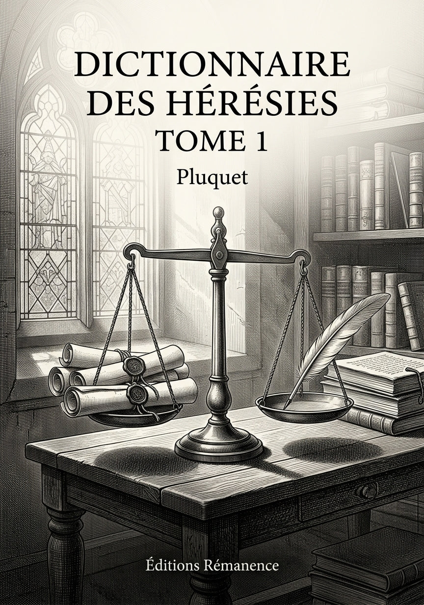 Dictionnaire des hérésies Tome 1 - Pluquet (Couverture)