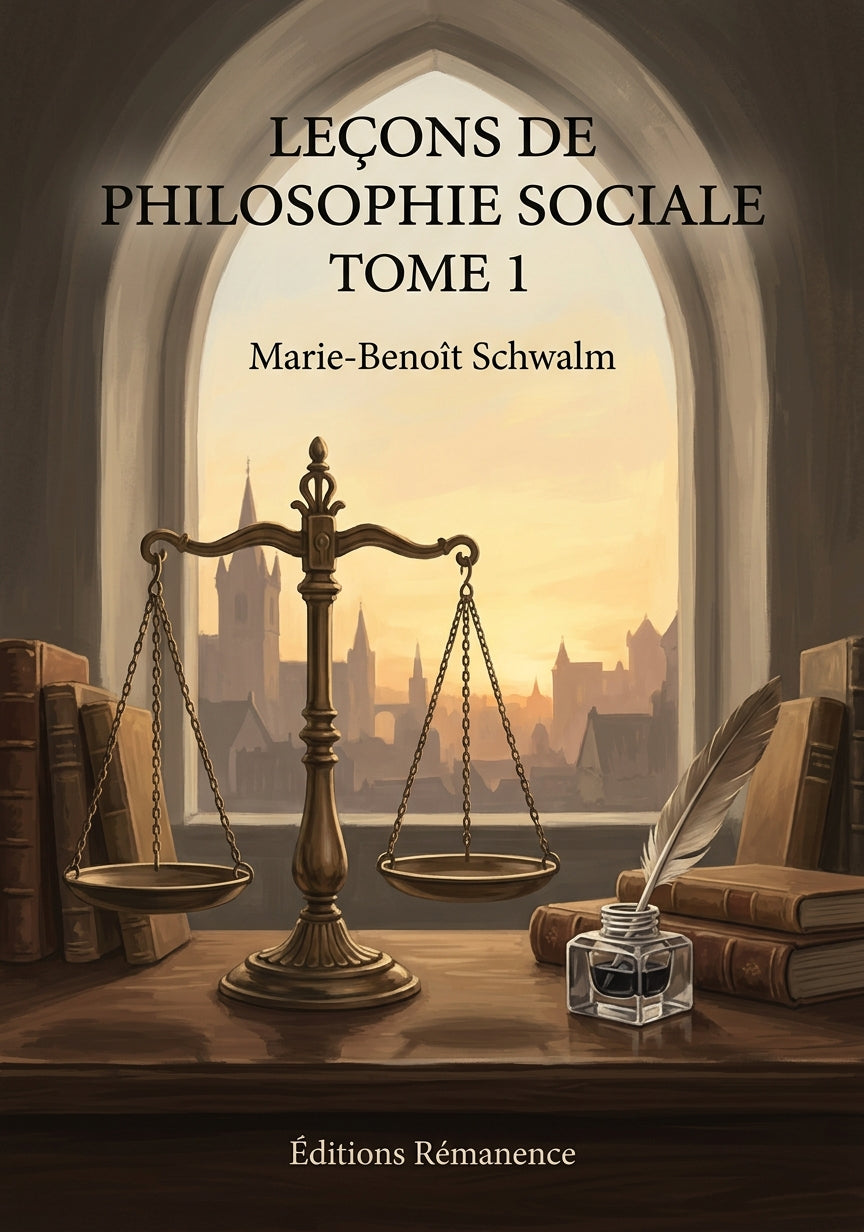 Leçons de philosophie sociale Tome 1 - Marie-Benoît Schwalm (Couverture)