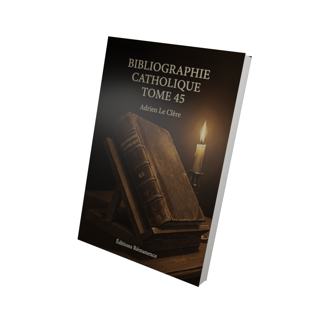 Bibliographie catholique Tome 45 - Adrien Le Clère (Vue 3D)