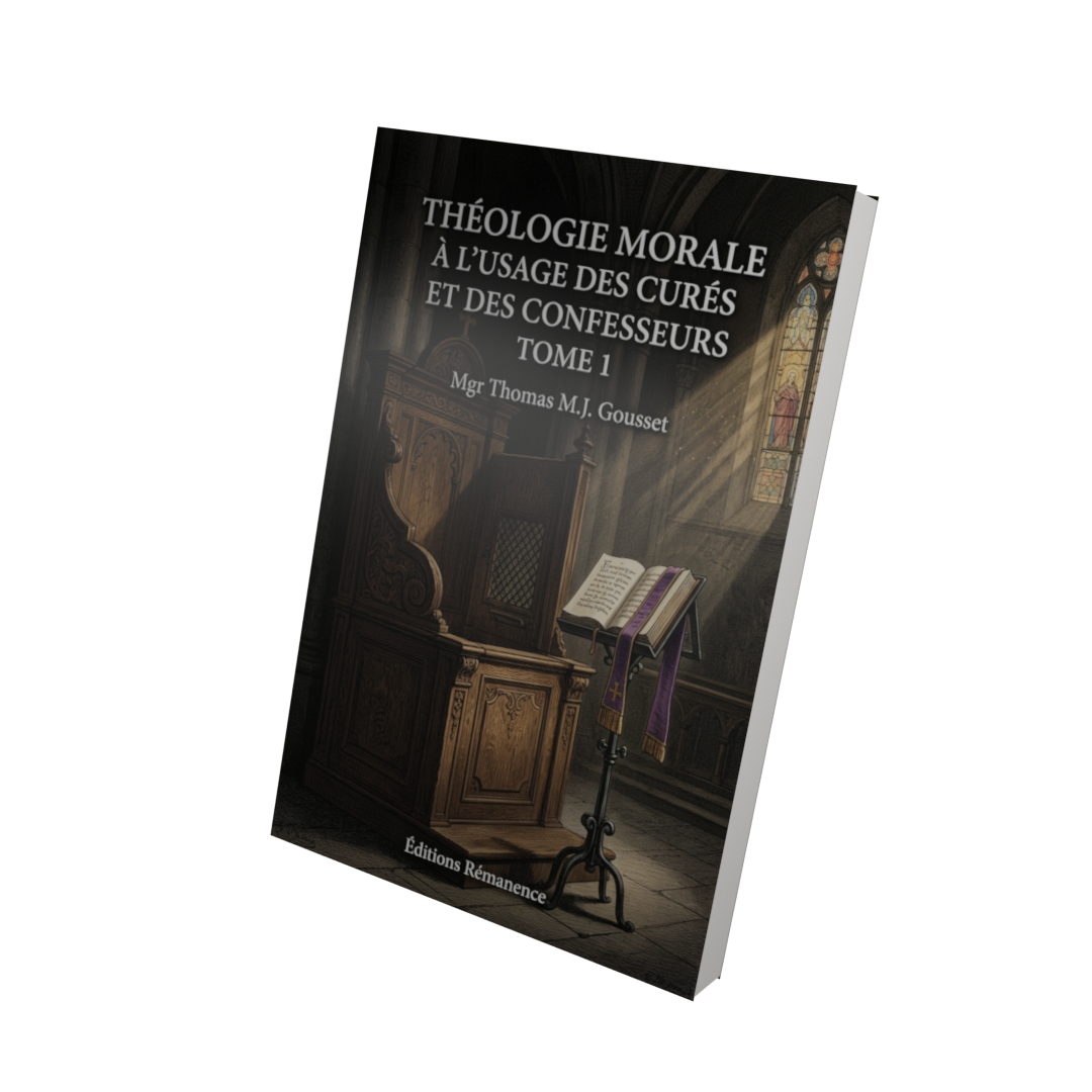 Théologie morale à l'usage des curés et des confesseurs Tome 1 - Mgr Thomas M.J. Gousset (Vue 3D)