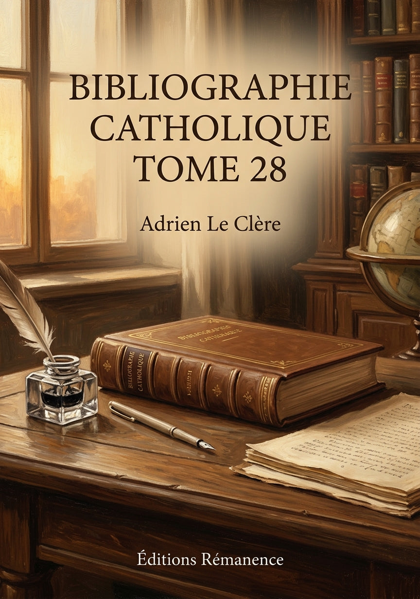 Bibliographie catholique Tome 28 - Adrien Le Clère (Couverture)