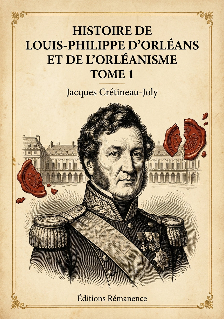 Histoire de Louis-Philippe d'Orléans et de l'orléanisme Tome 1 - Jacques Crétineau-Joly (Couverture)