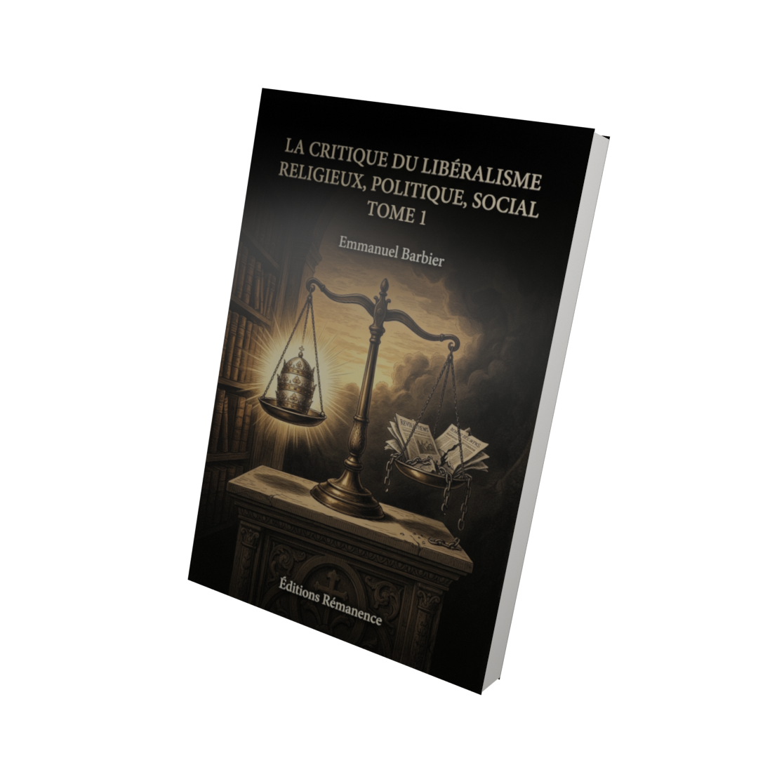 La critique du libéralisme religieux, politique, social Tome 1 - Emmanuel Barbier (Vue 3D)