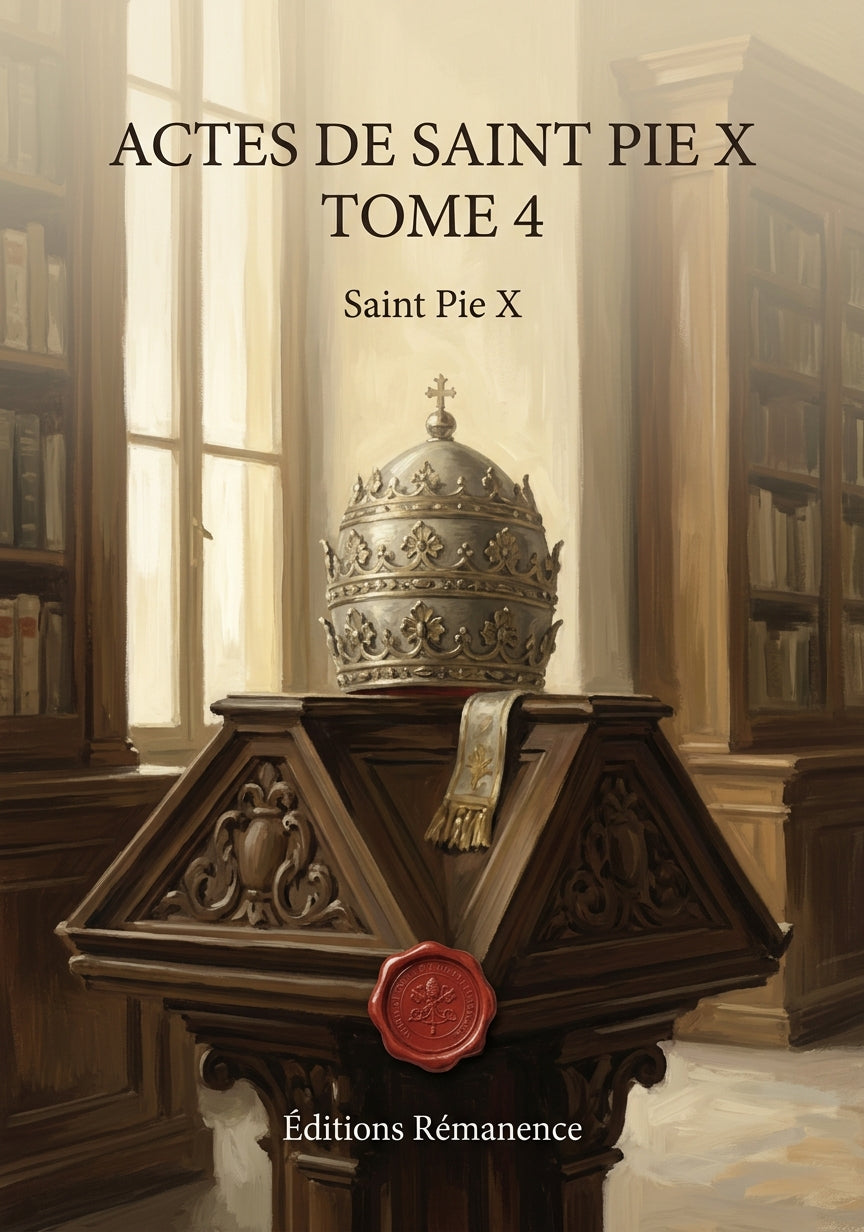 Actes de Saint Pie X Tome 4 - Saint Pie X (Couverture)