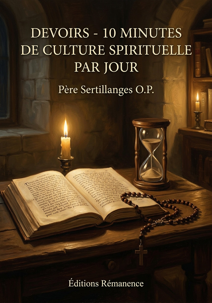 Devoirs - 10 minutes de culture spirituelle par jour - Père Sertillanges O.P. (Couverture)