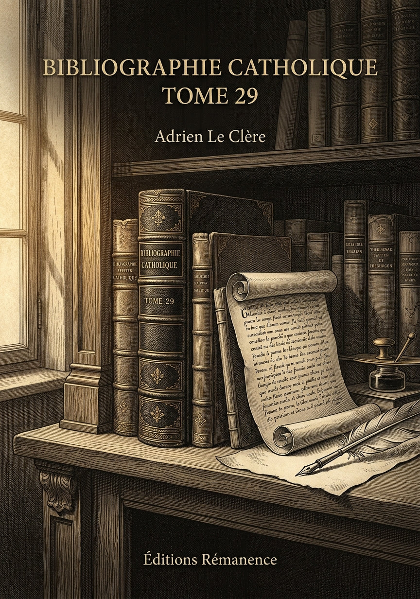Bibliographie catholique Tome 29 - Adrien Le Clère (Couverture)
