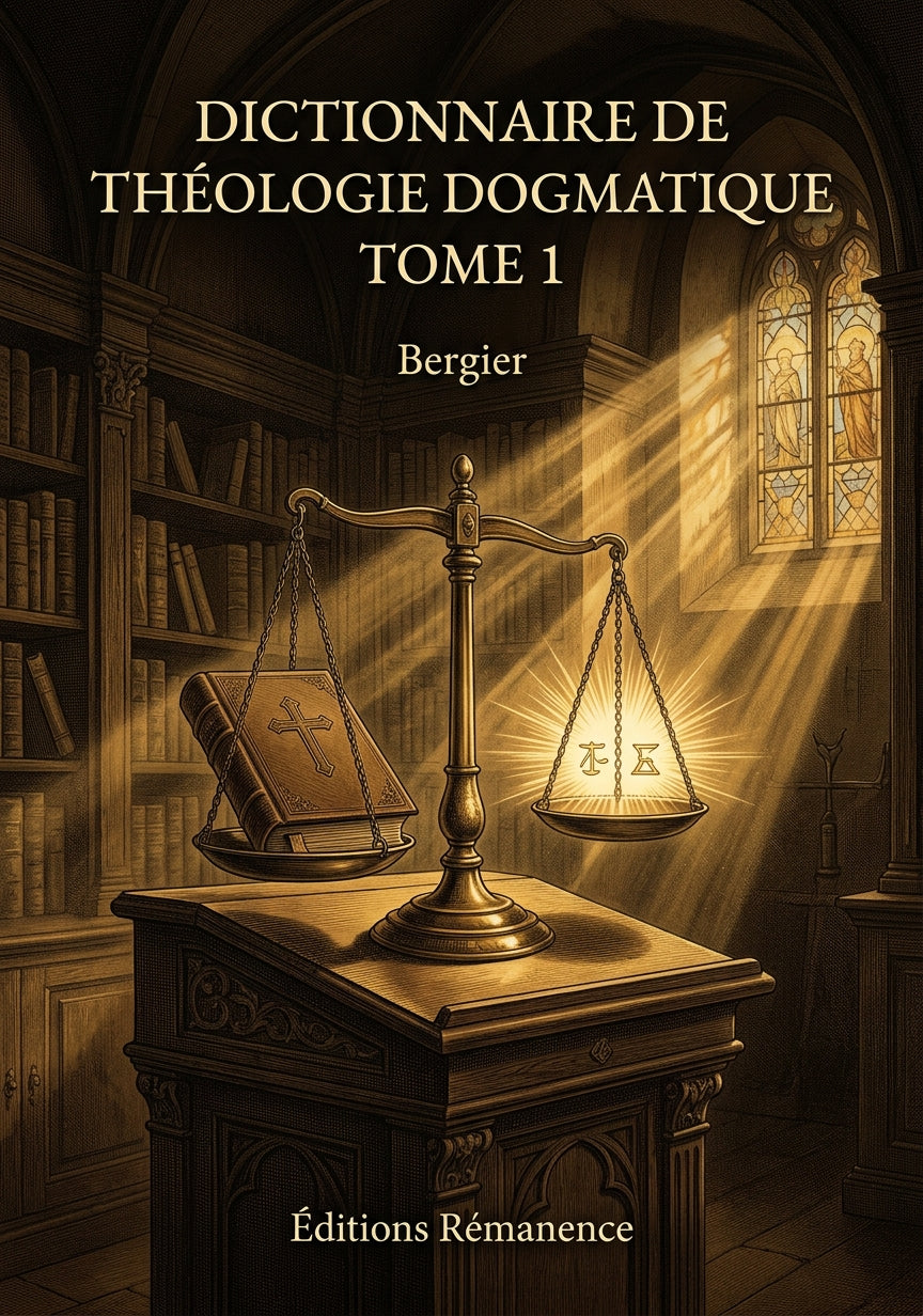 Dictionnaire de théologie dogmatique Tome 1 - Bergier (Couverture)