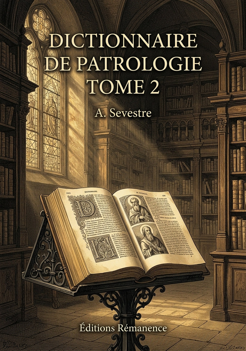Dictionnaire de patrologie Tome 2 - A. Sevestre (Couverture)