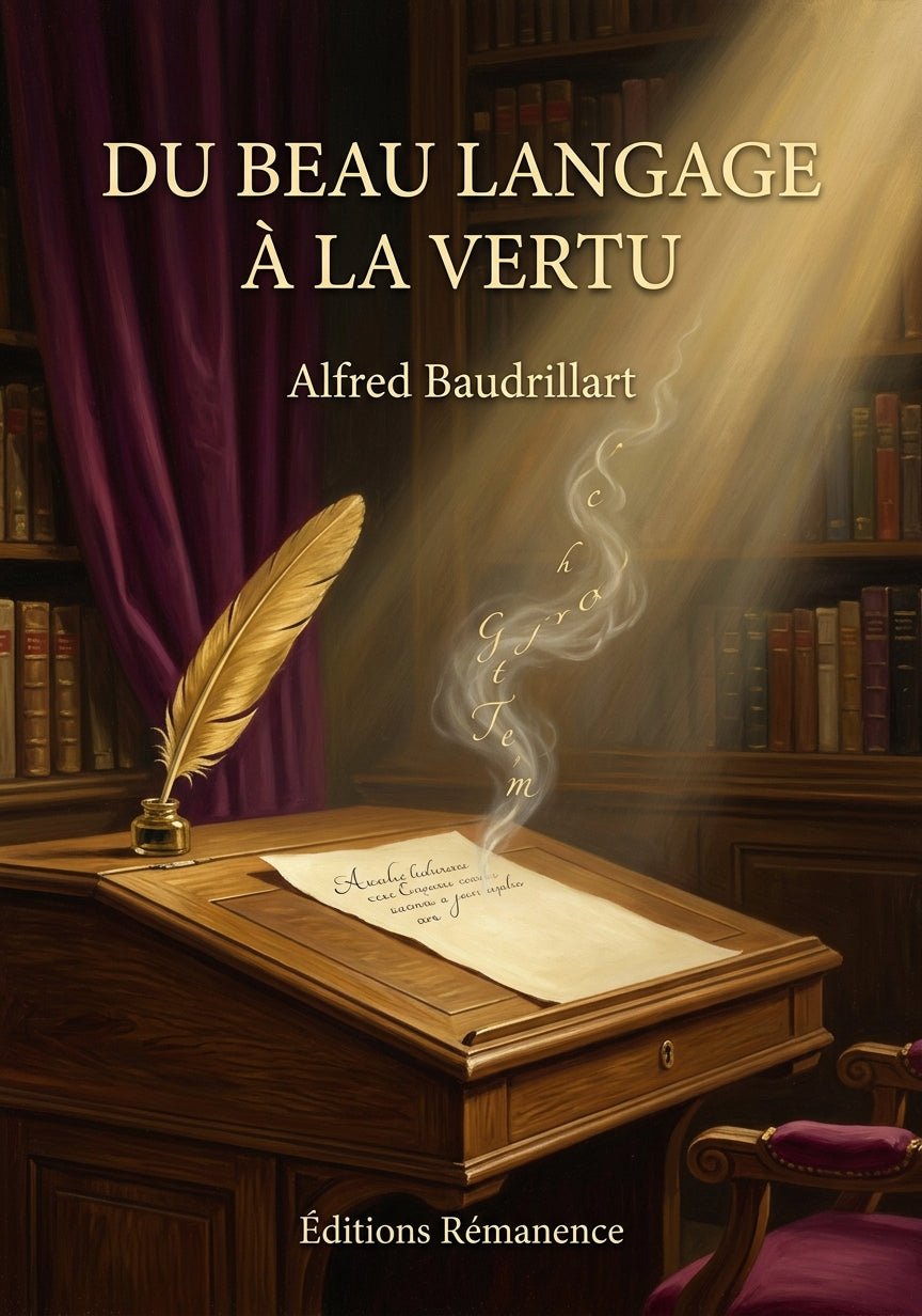 Du beau langage à la vertu - Alfred Baudrillart (Couverture)