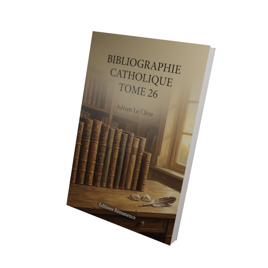 Bibliographie catholique Tome 26 - Adrien Le Clère (Vue 3D)