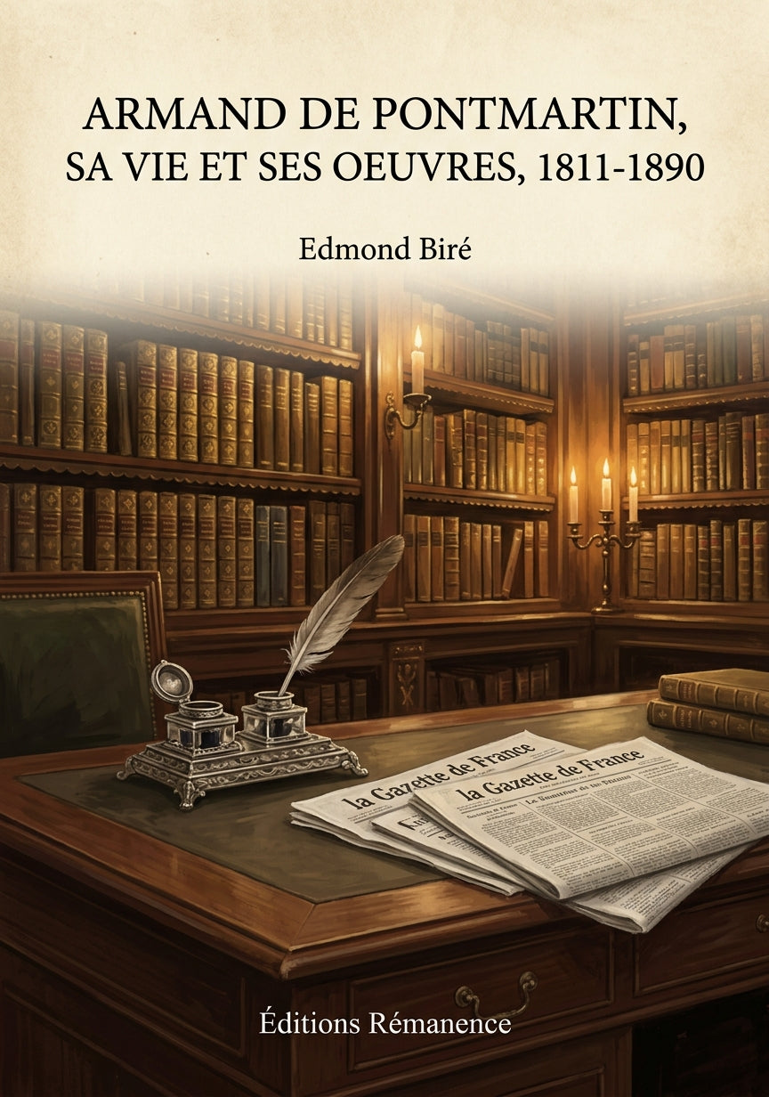 Armand de Pontmartin, sa vie et ses oeuvres, 1811-1890 - Edmond Biré (Couverture)
