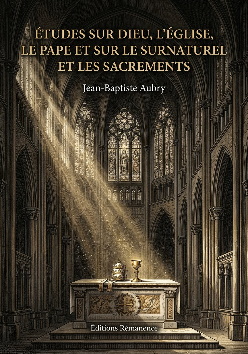 Études sur Dieu, l'Église, le Pape et sur le surnaturel et les sacrements - Jean-Baptiste Aubry (Couverture)